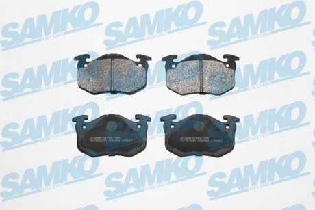 Тормозные колодки, дисковый тормоз (набор) SAMKO 5SP484 (фото 1)