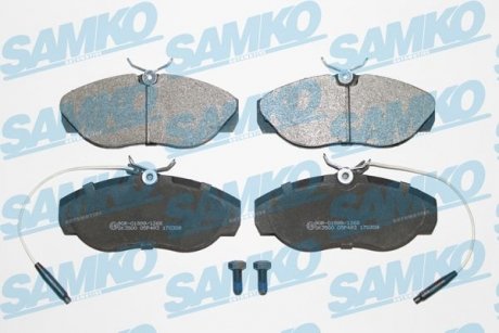 Тормозные колодки передние 94-02 (1.4t) SAMKO 5SP493