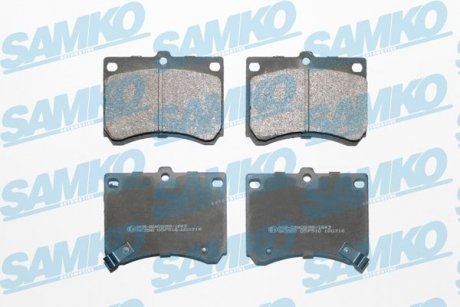 Тормозные колодки, дисковый тормоз (набор) SAMKO 5SP510