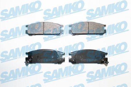 Тормозные колодки, дисковый тормоз (набор) SAMKO 5SP517 (фото 1)