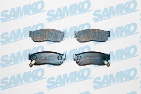Тормозные колодки, дисковый тормоз (набор) SAMKO 5SP519 (фото 1)