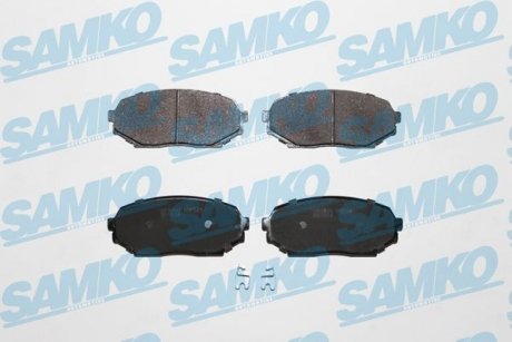 Тормозные колодки, дисковый тормоз (набор) SAMKO 5SP525 (фото 1)