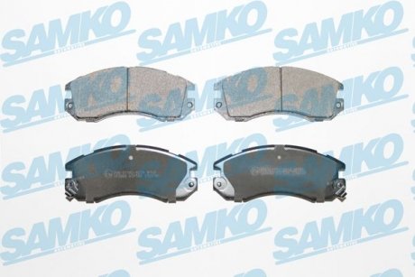 Тормозные колодки, дисковый тормоз (набор) SAMKO 5SP546 (фото 1)