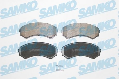 Тормозные колодки, дисковый тормоз (набор) SAMKO 5SP569 (фото 1)