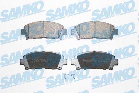 Тормозные колодки, дисковый тормоз (набор) SAMKO 5SP573 (фото 1)