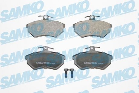 Тормозные колодки, дисковый тормоз (набор) SAMKO 5SP600 (фото 1)