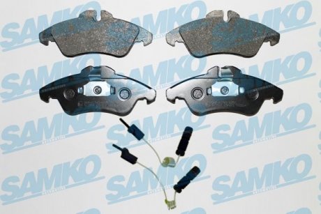 Тормозные колодки, дисковый тормоз (набор) SAMKO 5SP608A (фото 1)