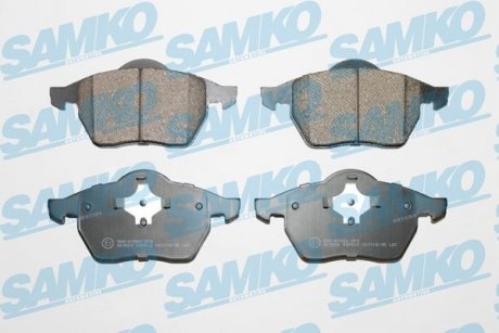 Тормозные колодки, дисковый тормоз (набор) SAMKO 5SP612 (фото 1)