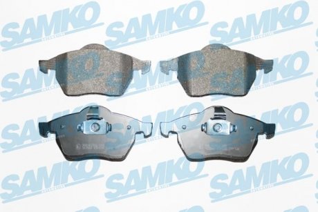 Тормозные колодки, дисковый тормоз (набор) SAMKO 5SP635 (фото 1)