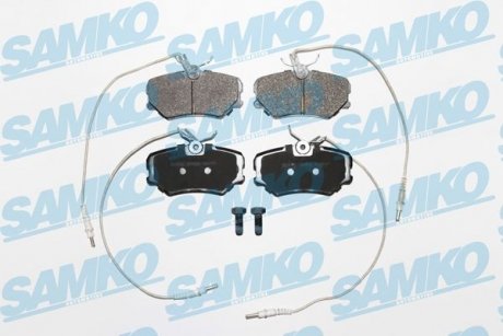 Тормозные колодки, дисковый тормоз (набор) SAMKO 5SP636 (фото 1)