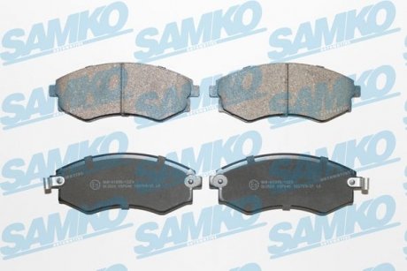 Тормозные колодки, дисковый тормоз (набор) SAMKO 5SP640 (фото 1)