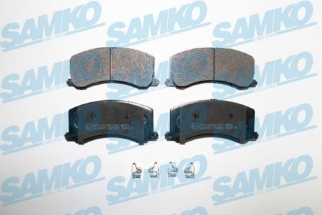 Гальмівні колодки, дискове гальмо (набір) SAMKO 5SP665 (фото 1)
