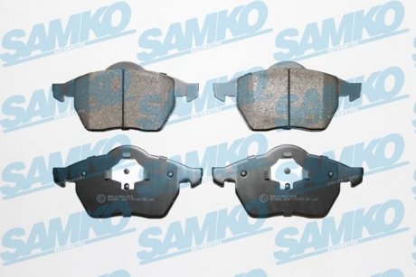 Тормозные колодки, дисковый тормоз (набор) SAMKO 5SP669 (фото 1)