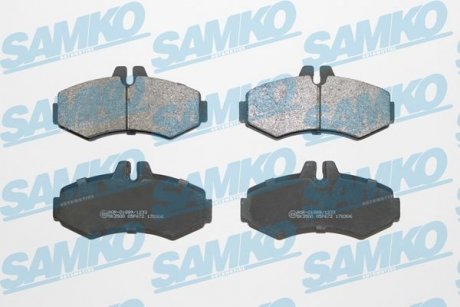 Тормозные колодки, дисковый тормоз (набор) SAMKO 5SP672