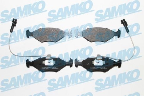 Тормозные колодки, дисковый тормоз (набор) SAMKO 5SP680 (фото 1)