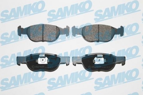 Тормозные колодки, дисковый тормоз (набор) SAMKO 5SP687 (фото 1)