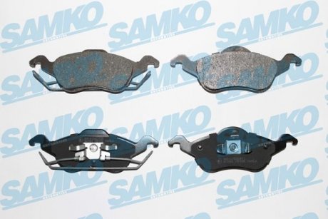Тормозные колодки, дисковый тормоз (набор) SAMKO 5SP696 (фото 1)