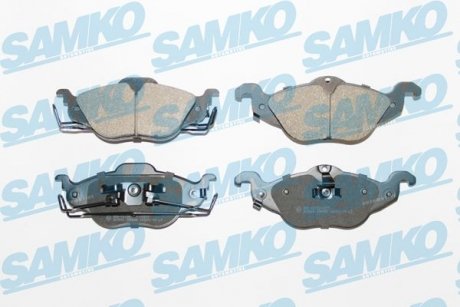 Тормозные колодки, дисковый тормоз (набор) SAMKO 5SP698 (фото 1)