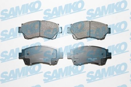 Тормозные колодки, дисковый тормоз (набор) SAMKO 5SP701 (фото 1)
