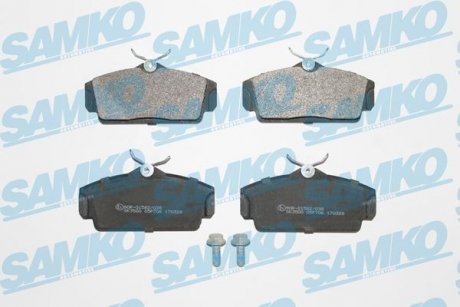 Тормозные колодки, дисковый тормоз (набор) SAMKO 5SP706 (фото 1)
