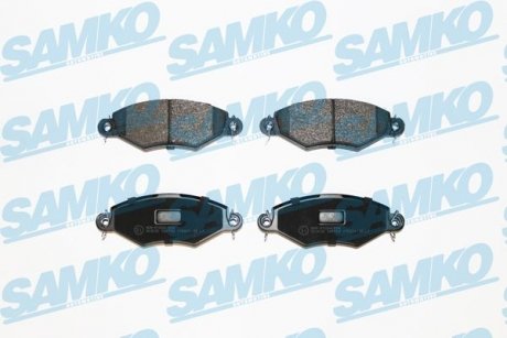 Тормозные колодки, дисковый тормоз (набор) SAMKO 5SP708 (фото 1)