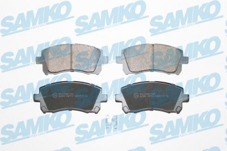 Тормозные колодки, дисковый тормоз (набор) SAMKO 5SP713 (фото 1)