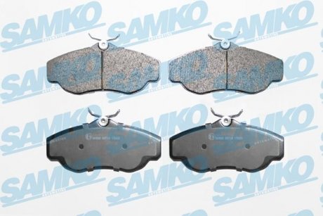 Тормозные колодки, дисковый тормоз (набор) SAMKO 5SP728 (фото 1)