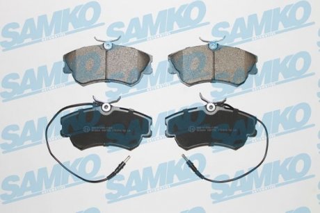 Гальмівні колодки, дискове гальмо (набір) SAMKO 5SP750 (фото 1)