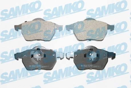 Тормозные колодки, дисковый тормоз (набор) SAMKO 5SP772 (фото 1)