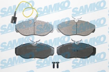 Тормозные колодки, дисковый тормоз (набор) SAMKO 5SP773 (фото 1)