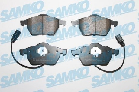 Тормозные колодки, дисковый тормоз (набор) SAMKO 5SP790 (фото 1)