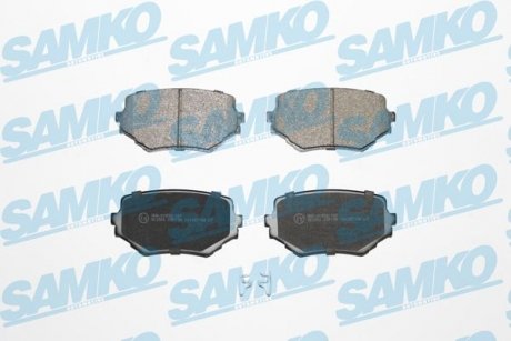 Тормозные колодки, дисковый тормоз (набор) SAMKO 5SP798 (фото 1)