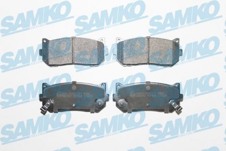 Тормозные колодки, дисковый тормоз (набор) SAMKO 5SP808 (фото 1)