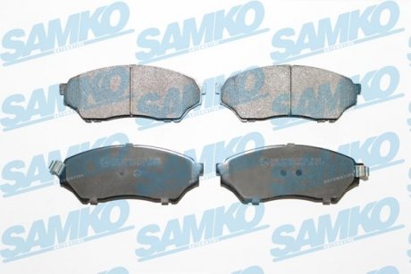Тормозные колодки, дисковый тормоз (набор) SAMKO 5SP819 (фото 1)