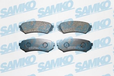 Гальмівні колодки, дискове гальмо (набір) SAMKO 5SP835 (фото 1)