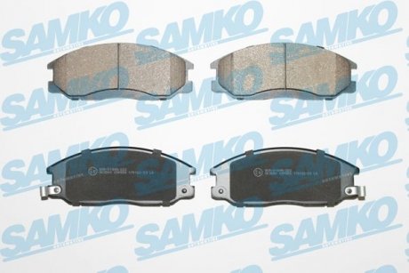 Тормозные колодки, дисковый тормоз (набор) SAMKO 5SP858 (фото 1)