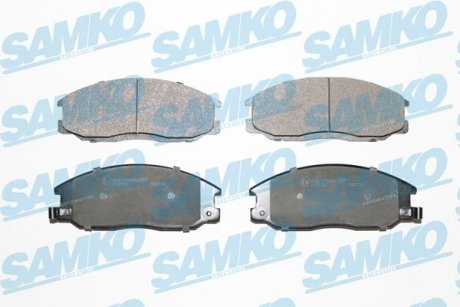 Тормозные колодки, дисковый тормоз (набор) SAMKO 5SP860 (фото 1)