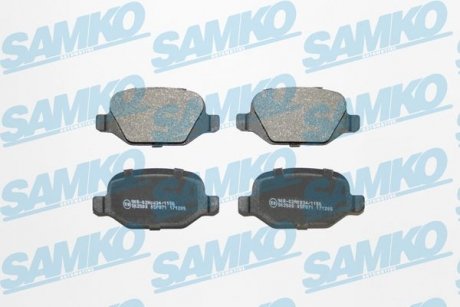 Тормозные колодки, дисковый тормоз (набор) SAMKO 5SP871