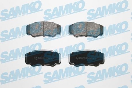 Тормозные колодки, дисковый тормоз (набор) SAMKO 5SP885 (фото 1)