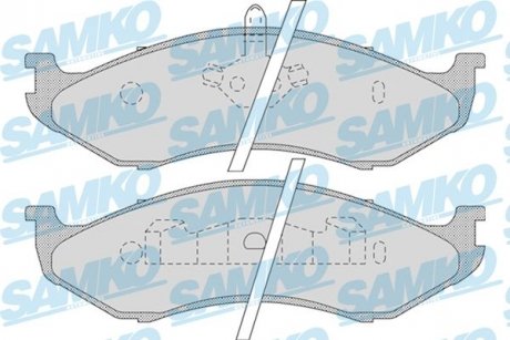 Тормозные колодки, дисковый тормоз (набор) SAMKO 5SP896 (фото 1)