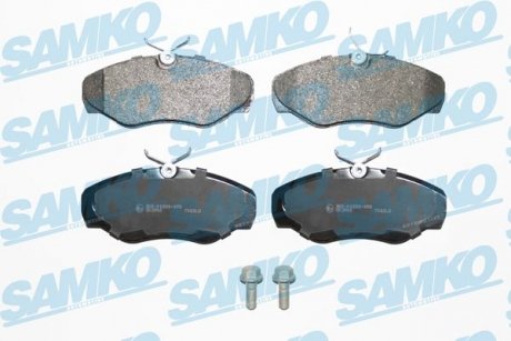 Тормозные колодки, дисковый тормоз (набор) SAMKO 5SP908 (фото 1)