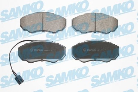 Колодки гальмівні передні 02-06 R15 (1.4t) SAMKO 5SP966 (фото 1)