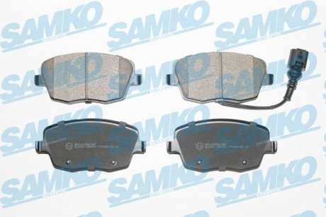 Тормозные колодки, дисковый тормоз (набор) SAMKO 5SP973 (фото 1)