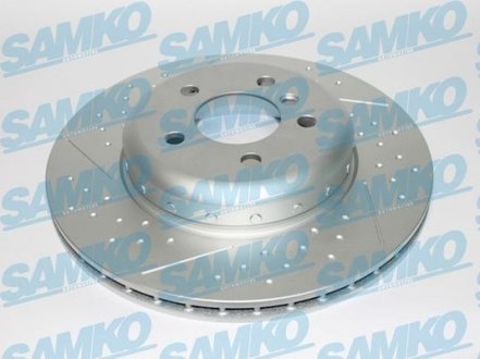 Диск тормозной bimetalic BMW SAMKO B2102VBR (фото 1)