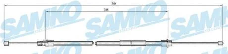 Трос зчеплення SAMKO C0649B