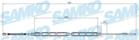 Трос зчеплення SAMKO C0657B