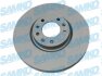 Диск гальмівний (передній) Citroen Picasso II/ Peugeot 308/5008 13- (304x28) (замінено на 92232305) SAMKO C1027VR (фото 1)