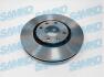 Диск тормозной PEUGEOT 307/C5 wentylowana przуd SAMKO P1003V (фото 1)