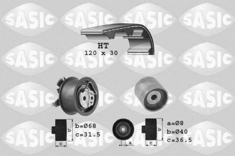 Ремінь ГРМ (набір) SASIC 1756003