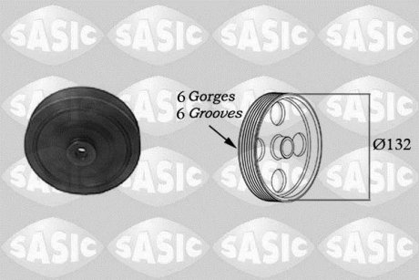 Ременный шкив, коленчатый вал SASIC 2154003 (фото 1)